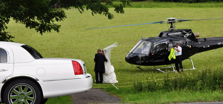 Hochzeits Helikopter mieten für Ihre Hochzeit